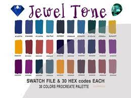 Jewel Tone Color Palette Ipad Graphic