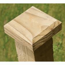Timber Fence Post Caps Pressure Treated