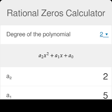 Rational Zeros Calculator Examples