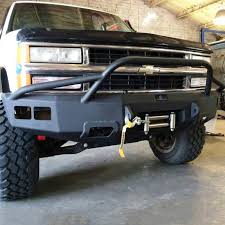 Hammerhead 600 56 0127 Front Bumper With Pre Runner Guard And Square Light Holes Gmc Sierra 1500 1988 1998