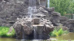 Artificial Waterfall In A Nature Park