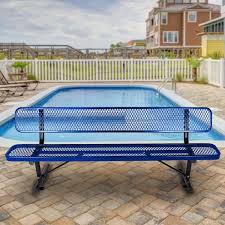 Cesicia 8 Ft Metal Outdoor Bench With