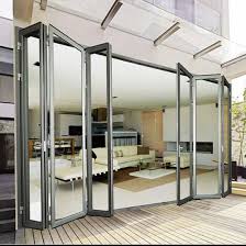 Bi Fold Glass Door With Glazing Panel