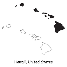 Hawaii Map Svg Hi Usa United States Of