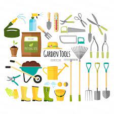 Garden Tools Icon Set Png Cliparts On