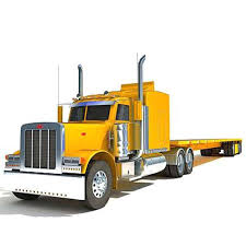 American Flatbed Truck 3d Model By 3d