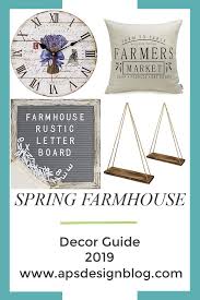 Spring Farmhouse Decor Items On