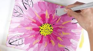 Painting Flowers In Acrylic Beginner