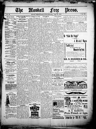 Haskell Free Press 1897 08 21 Pdf