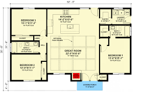 Contemporary Cottage House Plan Under
