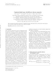 pdf unpolarized light beams with