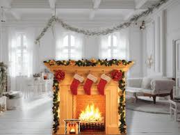 Fireplace Festive Cardboard