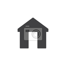 House Exterior Vector Icon Filled Flat