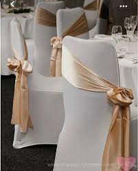 Satin Lycra Tissue Wedding Chair Sashes