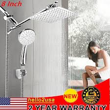 8 Dual High Pressure Rainfall Shower