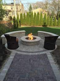 75 Concrete Paver Patio With A Fire Pit