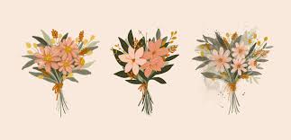Bouquet Of Flowers Drawing
