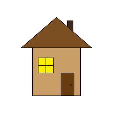 Cartoon Home Icon Colored House