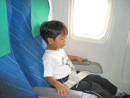 Child Boy Airplane Seat Seat Belt