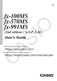 User Manual Casio Fx 991ms English