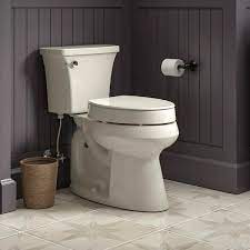 Kohler 25875 96 Hyten Elevated Quiet Close Elongated Toilet Seat Biscuit