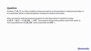 Pyridine C5h5n Is A Fishy Smelling