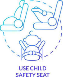 Use Child Safety Seat Blue Gradient