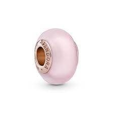 Pandora Matte Pink Murano Glass Charm