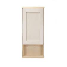 Beige Bathroom Storage Wall Cabinet