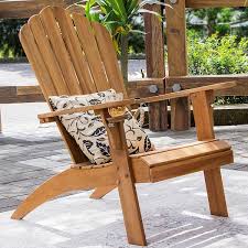 Cambridge Casual Richmond Teak Wood Adirondack Chair With Cup Holder