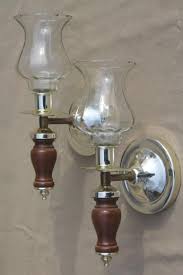 Retro Wood Wall Sconce Candle Holders W