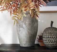 Artisan Handcrafted Ceramic Vase Gray