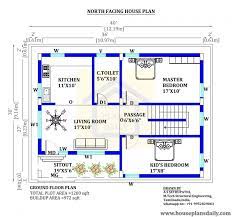 40x30 North Facing House Plan 40x30
