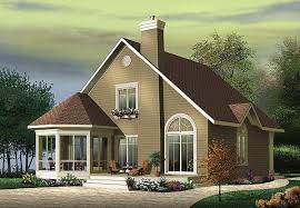 House Plan With Rear Round Screened Porch