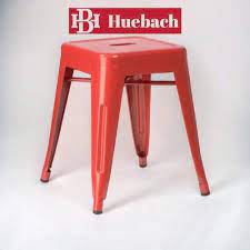 Arbour Stainless Steel Red Bar Stool At
