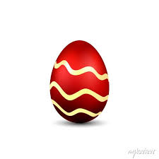 Easter Egg 3d Icon Red Color Egg