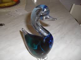 Murano Salviati Swan In Submerged Glass