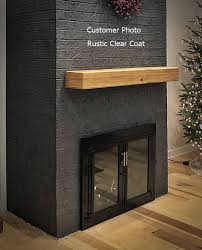 hickory fireplace mantel beam