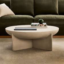 Monti Lava Stone Coffee Table Modern