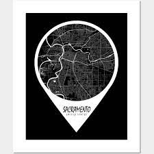 Sacramento Usa City Map Travel Pin
