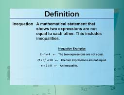 Definition Equation Concepts