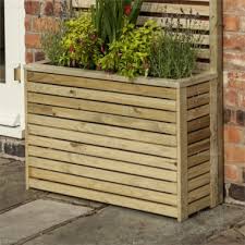 Pressure Treated Tall Wooden Planter