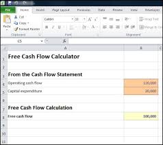 Free Cash Flow Calculator Double