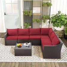 Wicker Outdoor Rattan Sectional Sofa
