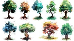 Watercolor Tree Images Free