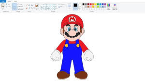 Drawing Super Mario In Computer Paint