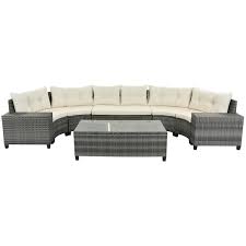 Half Moon Sectional Seating Set