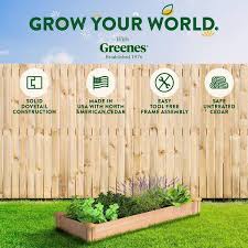 Greenes Fence 16 X 48 X 5 5 Premium Cedar Raised Garden Bed