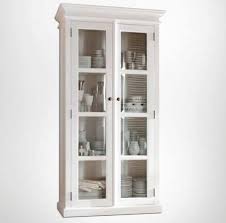 Halifax White Glass Display Cabinet 2
