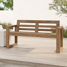 Portside Outdoor 60 In Porch Bench Driftwood West Elm
